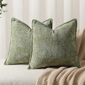 Moss Chenille Pillow Cover