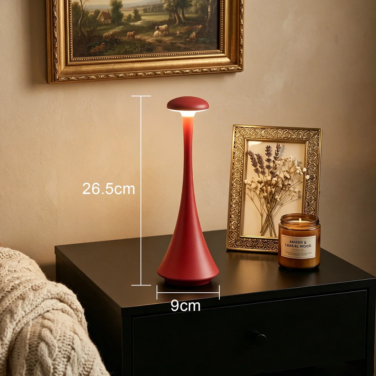 Cordless Mushroom Lamp